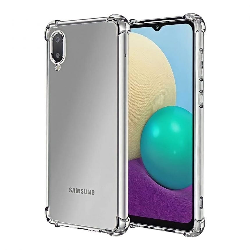 Carcasa Samsung A02 Transparente Antigolpe Reforzada SILICON AND CASES