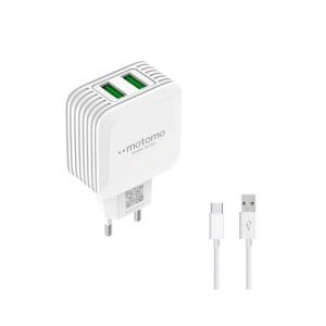 Cargador motomo 2.1 tipo c certificado