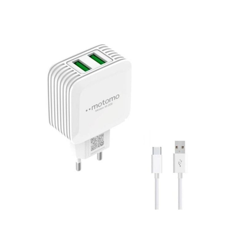 Cargador motomo 2.1 tipo c certificado