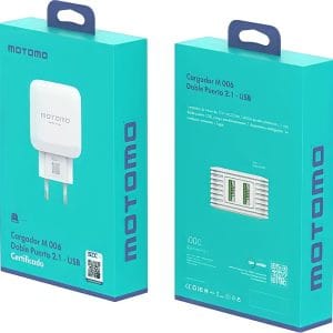 Cargador motomo 2.1 tipo c certificado - vista 2