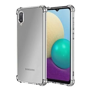 Carcasa samsung a02 transparente antigolpe reforzada