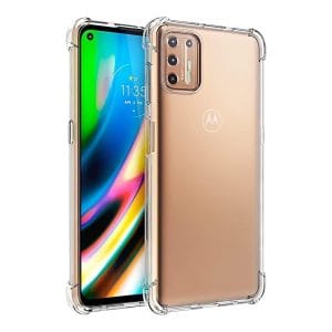 Carcasa motorola g9 plus transparente antigolpe