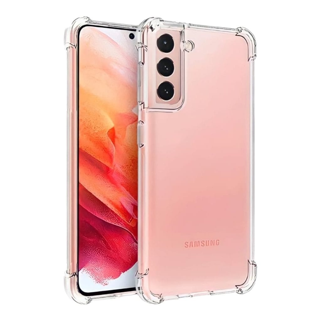 Carcasa samsung s21 fe transparente antigolpe reforzada
