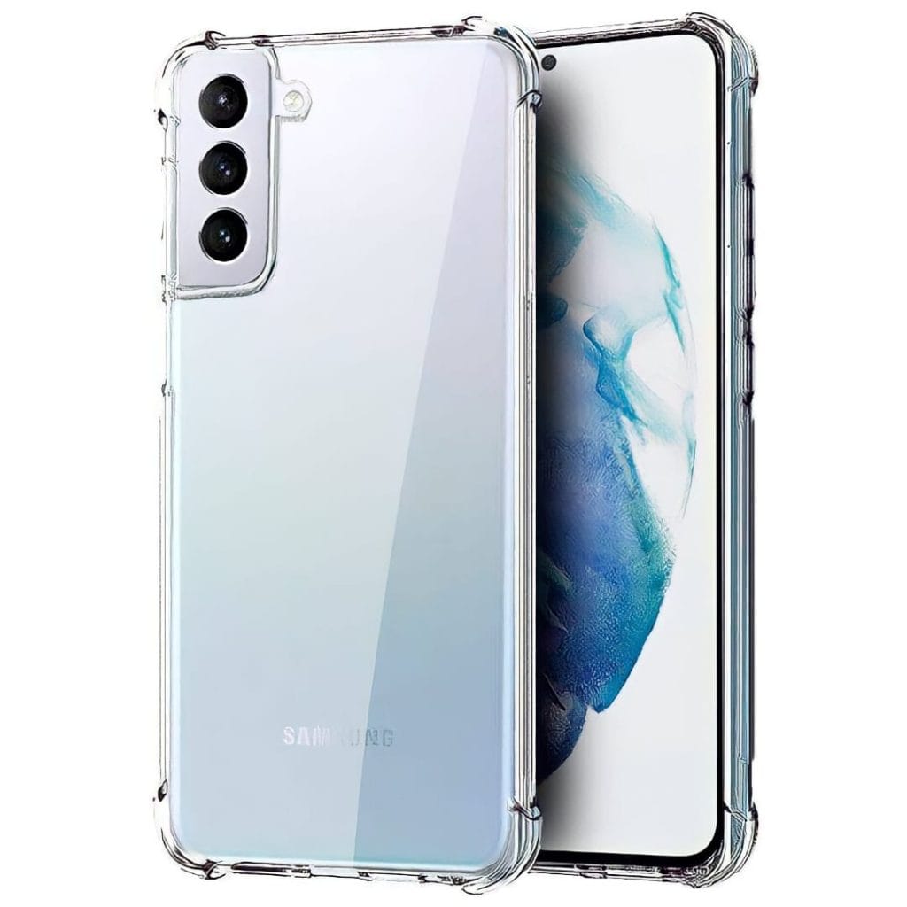 Carcasa samsung s21 transparente antigolpe reforzada