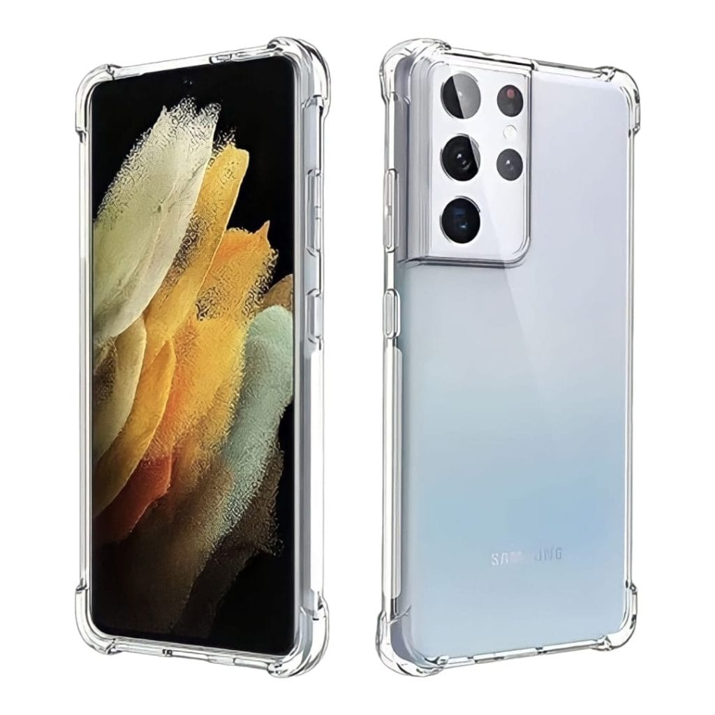 Carcasa samsung s21 ultra transparente antigolpe reforzada