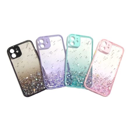 Carcasa iphone 13 glitter proteccion camara