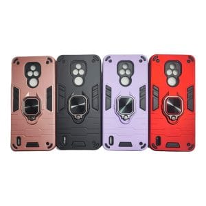 Carcasa motorola e7 anillo army