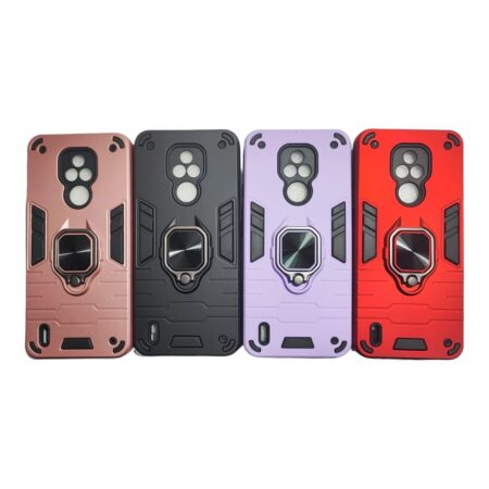 Carcasa motorola e7 anillo army