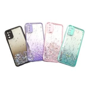 Carcasa samsung a21s glitter proteccion camara