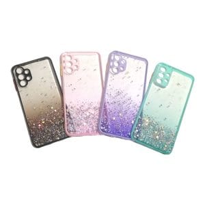 Carcasa samsung a32 4g glitter proteccion camara