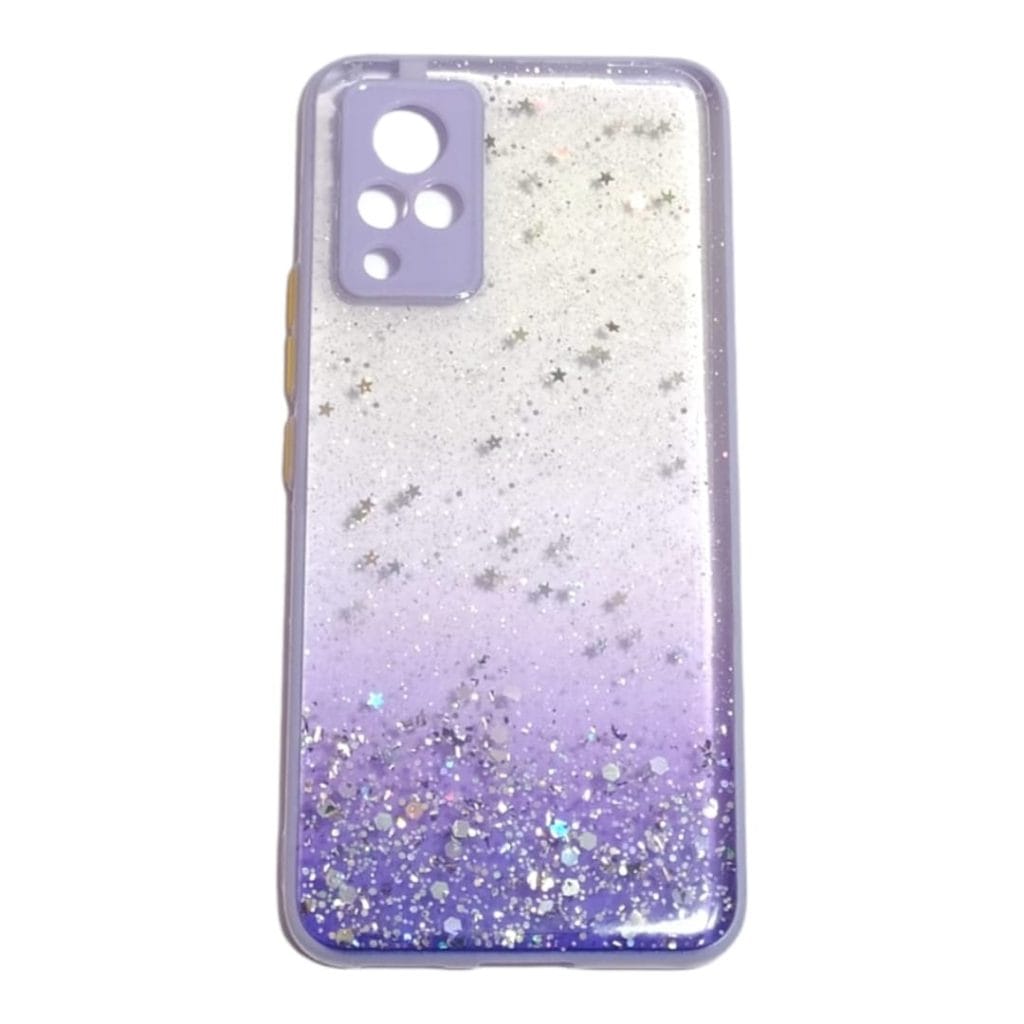Carcasa vivo v21 4g-5g glitter proteccion camara - vista 2