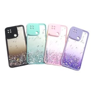Carcasa xiaomi redmi 10a glitter proteccion camara