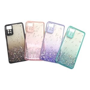 Carcasa xiaomi redmi note 11 4g glitter proteccion camara