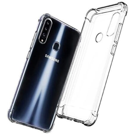 Carcasa compatible samsung a20s transparente antigolpe