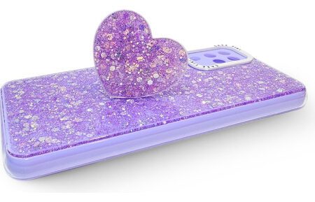 Carcasa para samsung a12 glitter incluye pop socket - vista 2