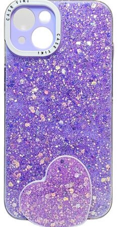Carcasa para iphone 13 glitter incluye pop socket - vista 2