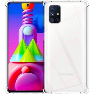 Carcasa compatible samsung m51 transparente antigolpe