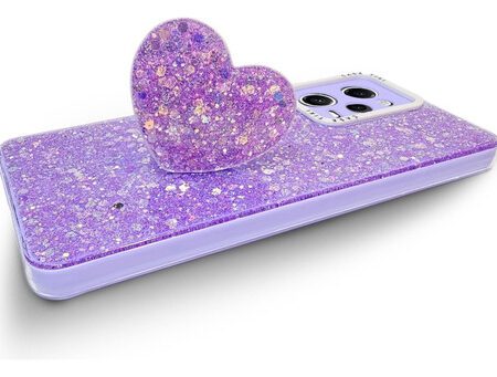 Carcasa para xiaomi redmi note 12 pro 5g glitter pop socket - vista 2