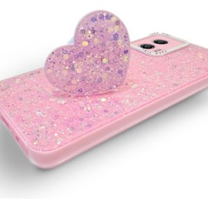 Carcasa para motorola g53 glitter incluye pop socket - vista 2