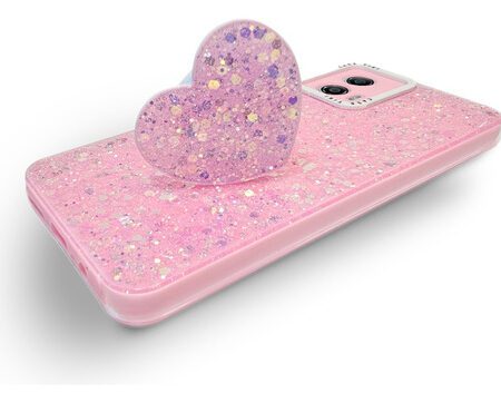 Carcasa para motorola g53 glitter incluye pop socket - vista 2