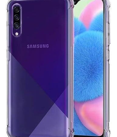 Carcasa compatible samsung a30s transparente antigolpe