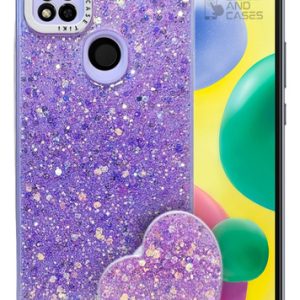 Carcasa para xiaomi redmi 9c glitter incluye pop socket