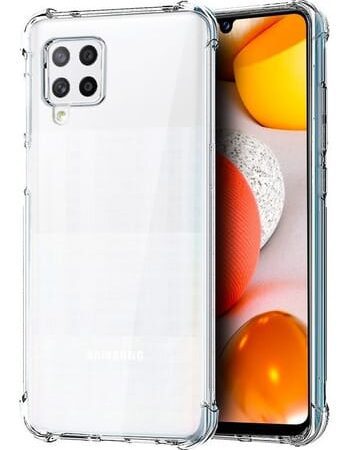 Carcasa compatible samsung a42 transparente antigolpe