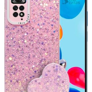 Carcasa para xiaomi redmi note 11/11s glitter con pop socket