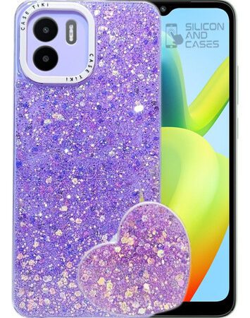 Carcasa para xiaomi redmi a2 glitter incluye pop socket