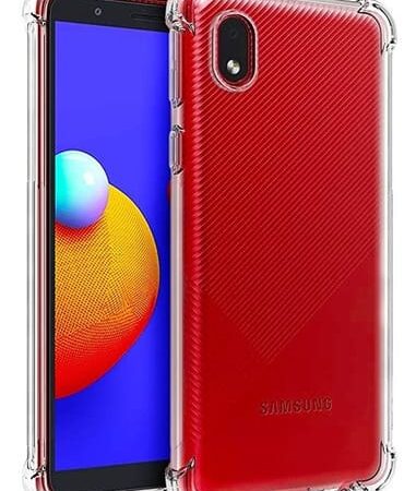 Carcasa compatible samsung a01 core transparente antigolpe
