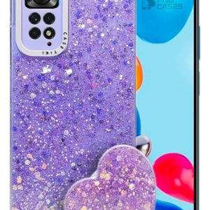 Carcasa para xiaomi redmi note 11 pro 5g glitter pop socket