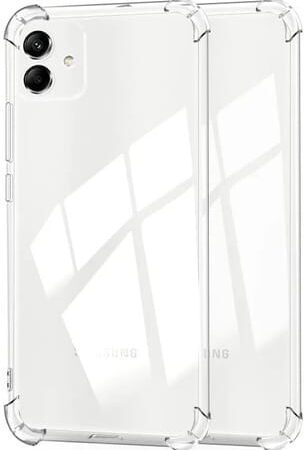 Carcasa para samsung a04 transparente antigolpe