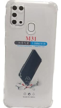 Carcasa compatible samsung m31 transparente antigolpe - vista 2