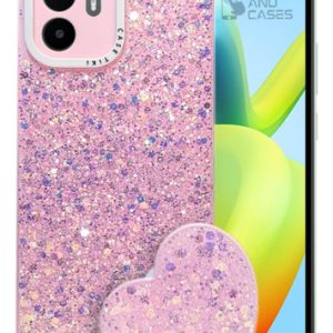 Carcasa para xiaomi redmi a1 glitter incluye pop socket