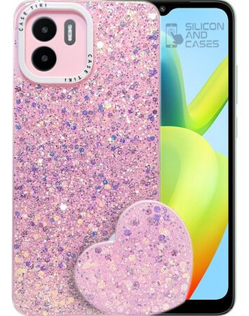 Carcasa para xiaomi redmi a1 glitter incluye pop socket