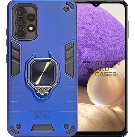 Carcasa para samsung a53 5g anillo antigolpe doble colores