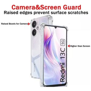 Carcasa transparente para xiaomi redmi 13c 5g antigolpe - vista 2