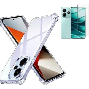 Carcasa transparente para xiaomi redmi note 14 4g antigolpe