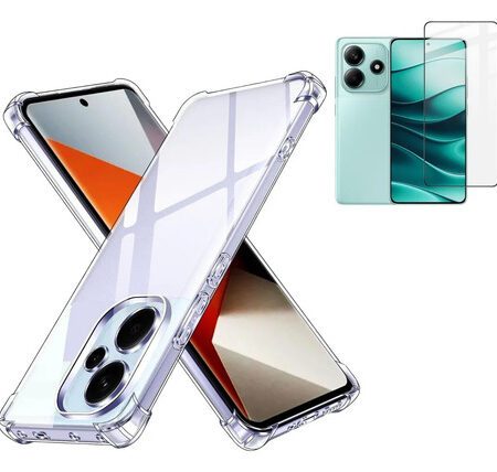 Carcasa transparente para xiaomi redmi note 14 4g antigolpe