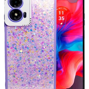 Carcasa para motorola g04 glitter incluye pop socket - vista 2