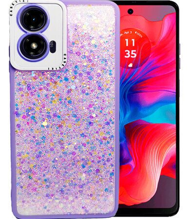 Carcasa para motorola g04 glitter incluye pop socket - vista 2
