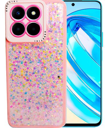 Carcasa para honor x8a 5g glitter incluye pop socket - vista 2