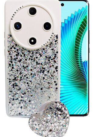 Carcasa para honor magic 6 lite glitter incluye pop socket - vista 5