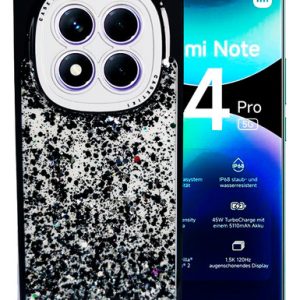 Carcasa para xiaomi redmi note 14 pro glitter con pop socket - vista 2