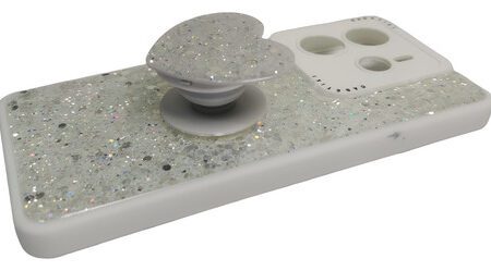 Carcasa para xiaomi redmi note 14 glitter incluye pop socket - vista 2