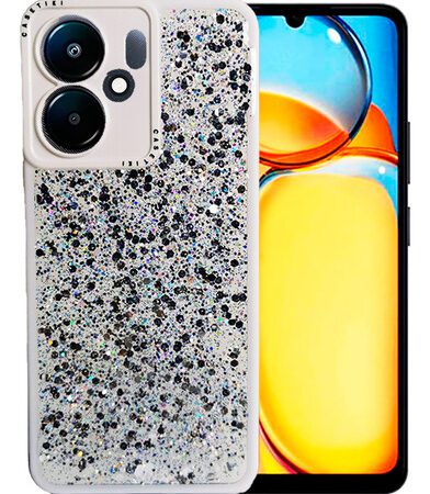 Carcasa para xiaomi redmi 13c 4g/5g glitter con pop socket - vista 2