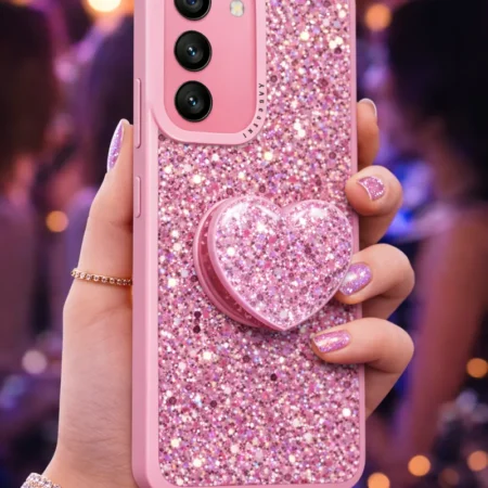 Carcasa para samsung s25 fe glitter brillo con pop socket - vista 2