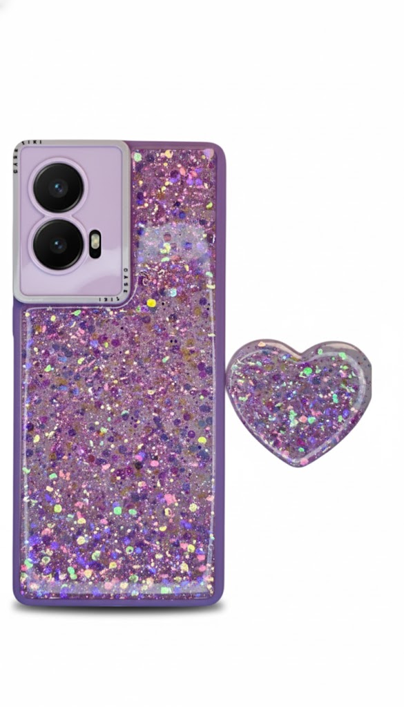 unnamed (7) Carcasa para motorola g85 glitter brillo con pop socket