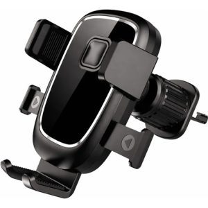 Soporte Auto Para Celular 360° Ajustable Pinza Rejilla Mo-03 Negro