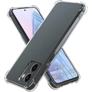 CARCASA TRANSPARENTE ANTIGOLPE PARA XIAOMI POCO M7 PRO 5G